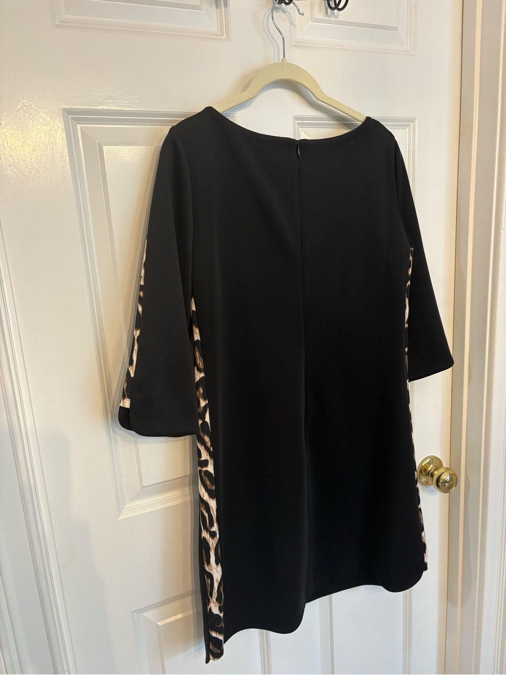 Vince Camuto Black Dress with Printed Trim